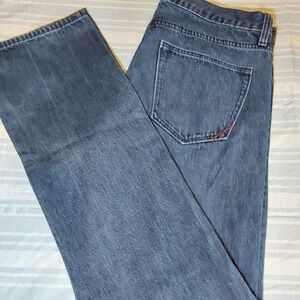 Banana Republic Men's Jeans 33x32 Straight Fit Med Wash Denim Vintage‎ Aesthetic